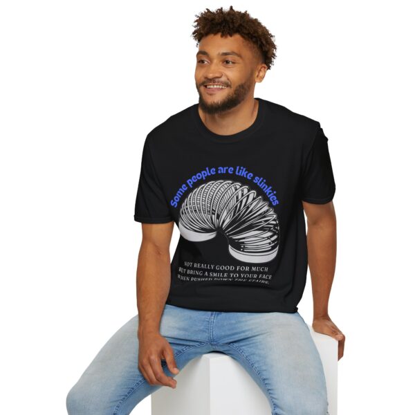 Funny Slinky Quote T-Shirt Some People Are Like Slinkies - Image 3
