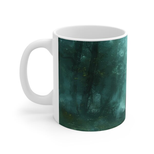 Ghostly Haunted Forest Mug 11oz White Mug - Image 2