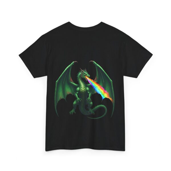 Rainbow Fire Dragon Pride T-Shirt - Image 2