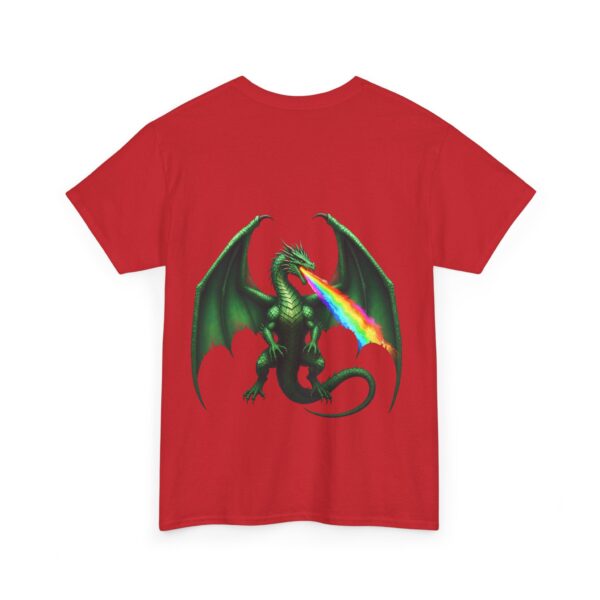 Rainbow Fire Dragon Pride T-Shirt - Image 15
