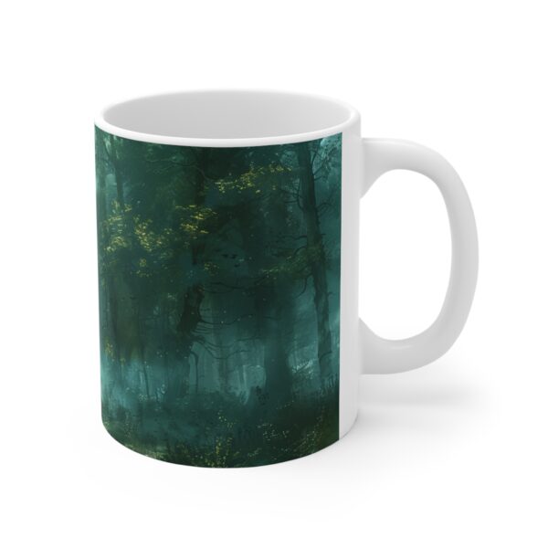 Ghostly Haunted Forest Mug 11oz White Mug - Image 3