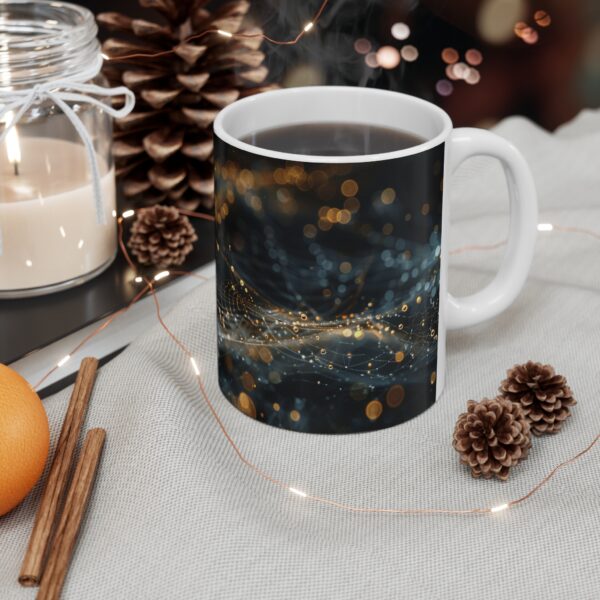 Creepy Crawly Spider Web Mug 11oz White Mug - Image 4