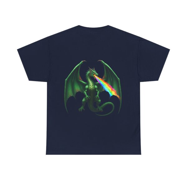 Rainbow Fire Dragon Pride T-Shirt - Image 9