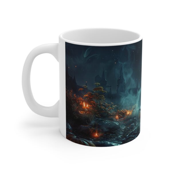 Witch's Brew Cauldron Mug perfect gift for Halloween her, coven, 11oz White Mug - Image 2