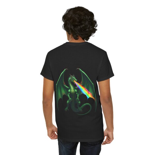 Rainbow Fire Dragon Pride T-Shirt - Image 4