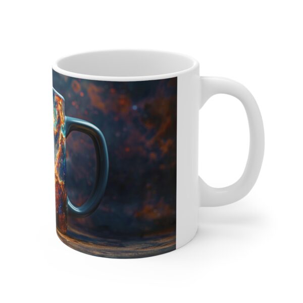 Galactic Nebula Space Coffee Mug 11oz White Mug - Image 3