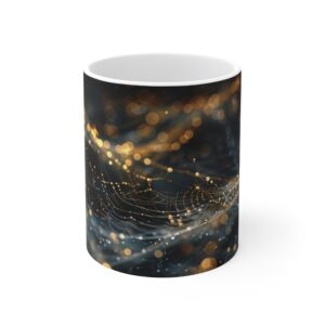 Creepy Crawly Spider Web Mug 11oz White Mug