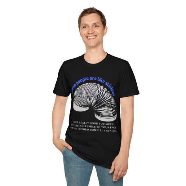 Funny Slinky Quote T-Shirt Some People Are Like Slinkies - Image 2
