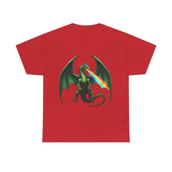 Rainbow Fire Dragon Pride T-Shirt - Image 13