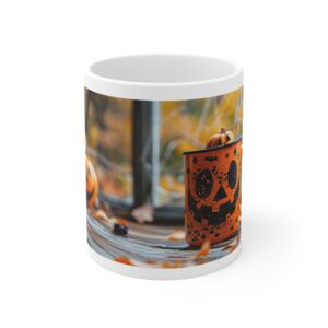 Spooky Season Delight: Halloween Jack-o'-Lantern Mug for Autumn Sips & Treats! Perfect Gift for Fall Enthusiasts! #HalloweenGift #AutumnMug